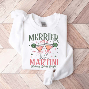 Merrier With A Martini Sweatshirt