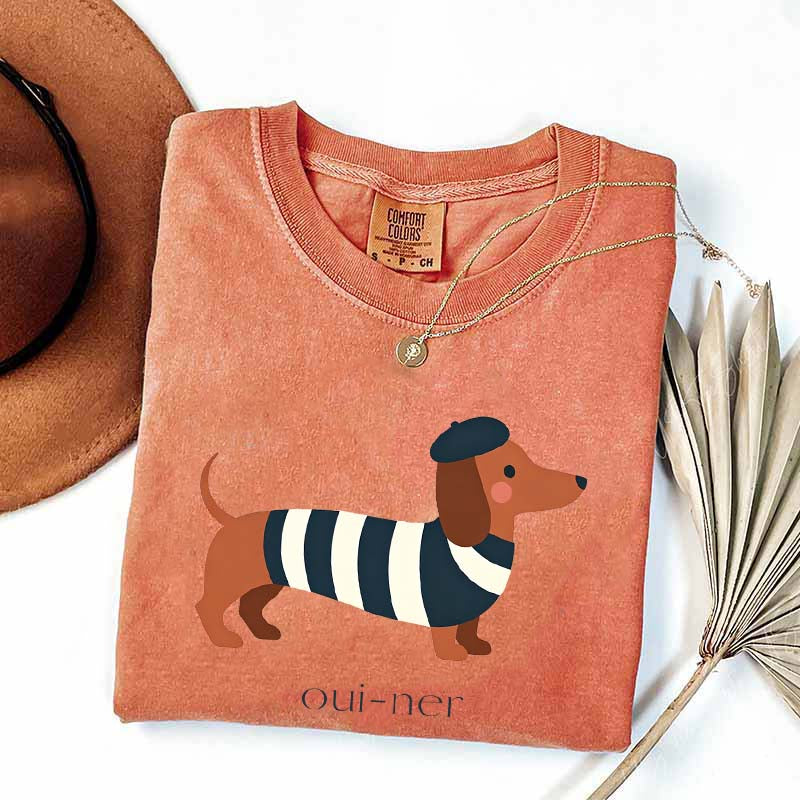 Oui-Ner Sausage Dog T-Shirt