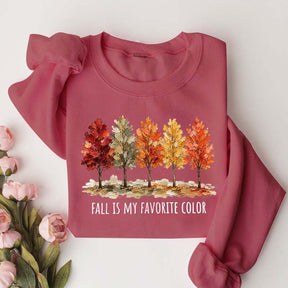 Fall Is My Favorite Color Tree Sweatshirt
