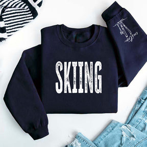 Personalized Skiing Adult Trip Sweatshirt