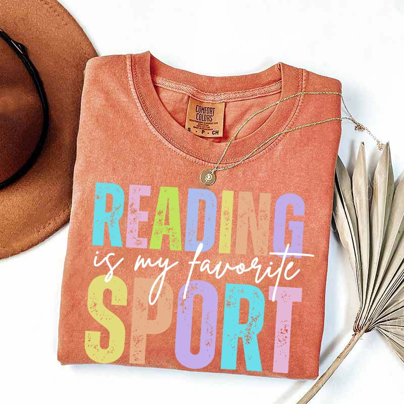 Reading is my Favorite Sport Literary Girl T-Shirt