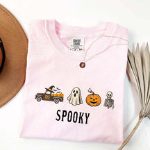 Pumpkin Season Girly Spooky Halloween T-Shirt