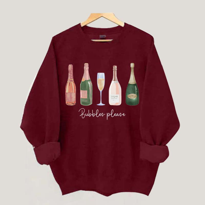 Bubble Please Champagne Sweatshirt