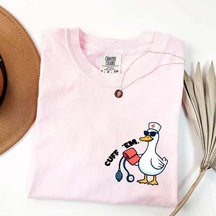 Comfort Colors Funny Goose Cuff Em Nurse T-Shirt