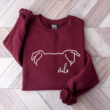 Custom Pitbull Mom Ears Sweatshirt