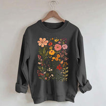 Colorful Wildflower Nursery Botanical Sweatshirt