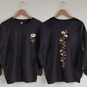 Vintage Ladybug Floral Sweatshirt