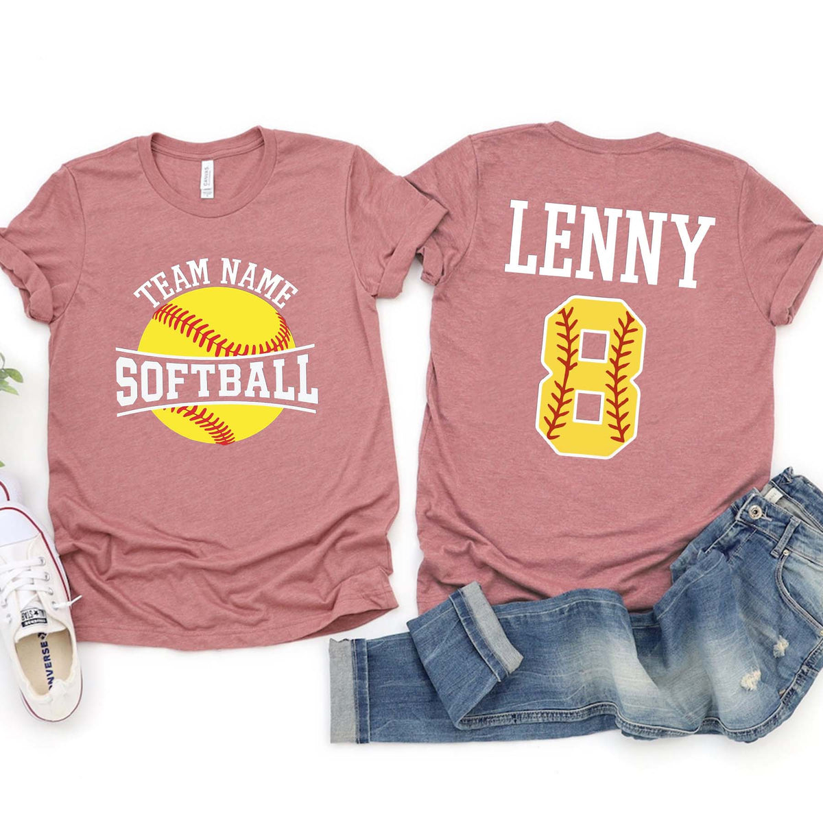 Personalized Softball Team T-Shirt