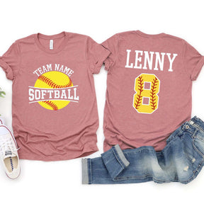 Personalized Softball Team T-Shirt