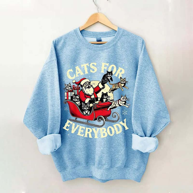 Christmas Cats For Everybody Sweatshirt