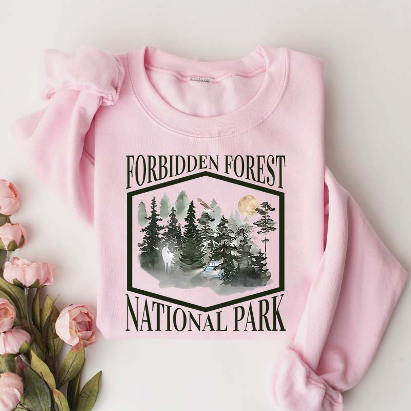 Retro Funny Forbidden Forest National Park Sweatshirt