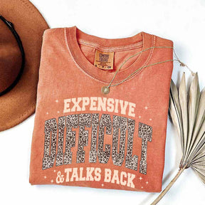 Expensive Difficult & Talks Back Leopard Print T-Shirt