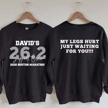 Custom Marathon Support Crew Sweatshirt