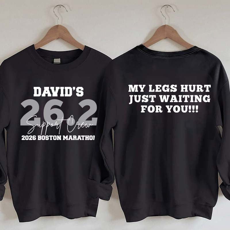 Custom Marathon Support Crew Sweatshirt