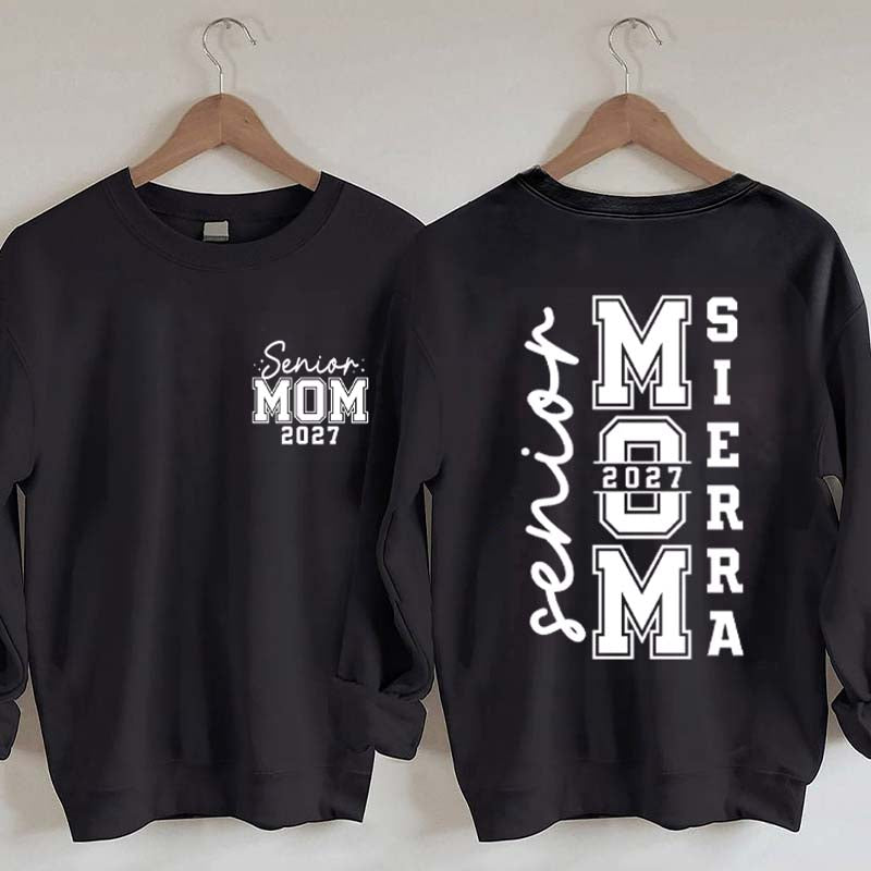 Custom Graduation Senior Mom 2027 Sweatshirt