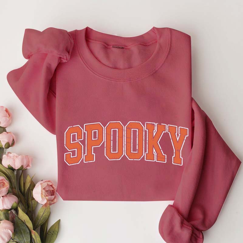 Retro Orange Stay Spooky Sweatshirt