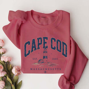 Retro Cape Cod Massachusetts Travel Destination Vacation Sweatshirt