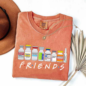 Nurse Friends Propofol CRNA Medical Critical Care T-Shirt