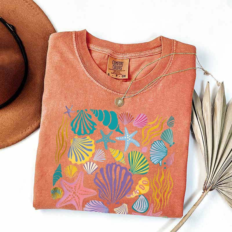 Vintage Seashells Ocean T-Shirt