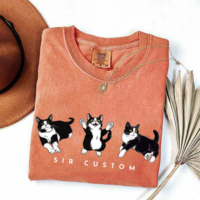 Custom Tuxedo Cat T-Shirt