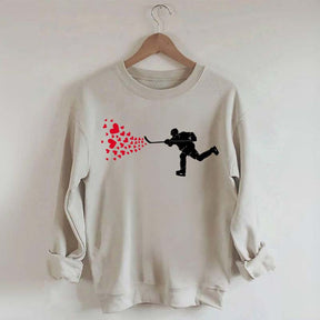 Ice Hockey Hearts Player Sweatshirt