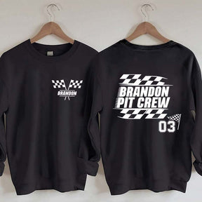 Personalized Pit Crew Racing Sweatshirt