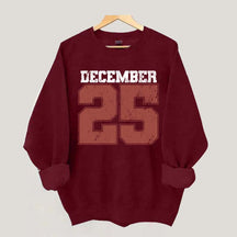 Retro December 25 Christmas Sweatshirt