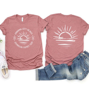 Custom Sun Family Beach Vacation T-Shirt
