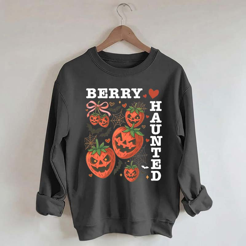 Strawberry Coquette Summerween Scary Fruit Sweatshirt