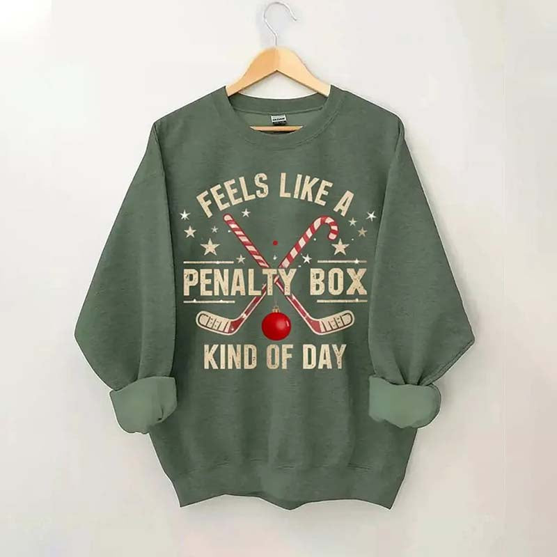 Hockey Penalty Box Christmas Sweatshirt