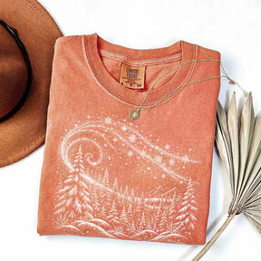 Vintage Winter Forest Trees T-Shirt