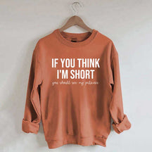 If You Think I'm Short You Should See My Patience Sweatshirt