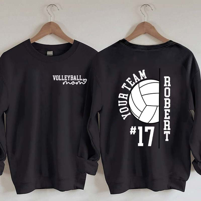 Personalized Team Spirit Volleyball Sweatshirt