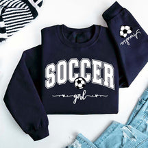 Personalized Soccer Girl Sweatshirt