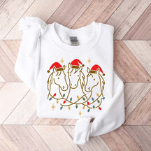 Horse Christmas Holiday Horse Sweatshirt