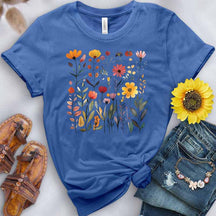 Floral Pink Flowers Printed T-Shirt