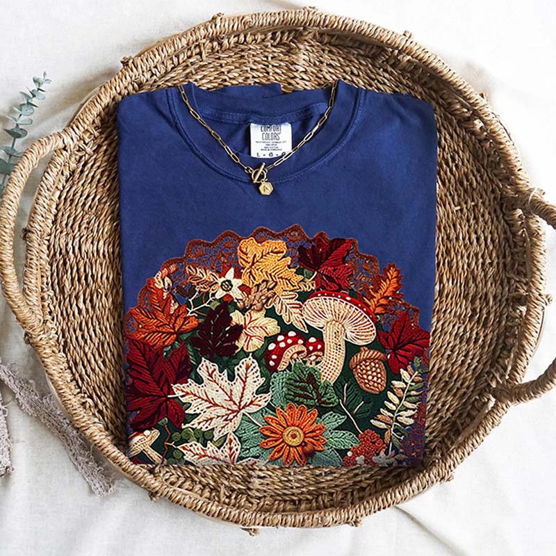 Wildflowers Cottagecore Botanical Floral Thanksgiving Sweatshirt