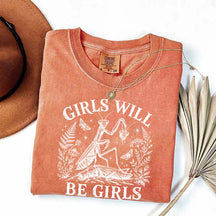 Girls Will Be Girls Praying Mantis Botanical T-Shirt