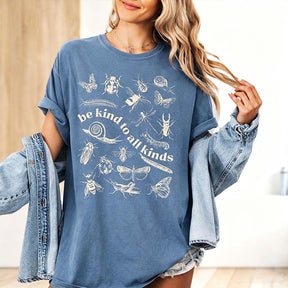 Comfort Colors Be Kind to All Kinds Insect Bug Butterfly T-Shirt