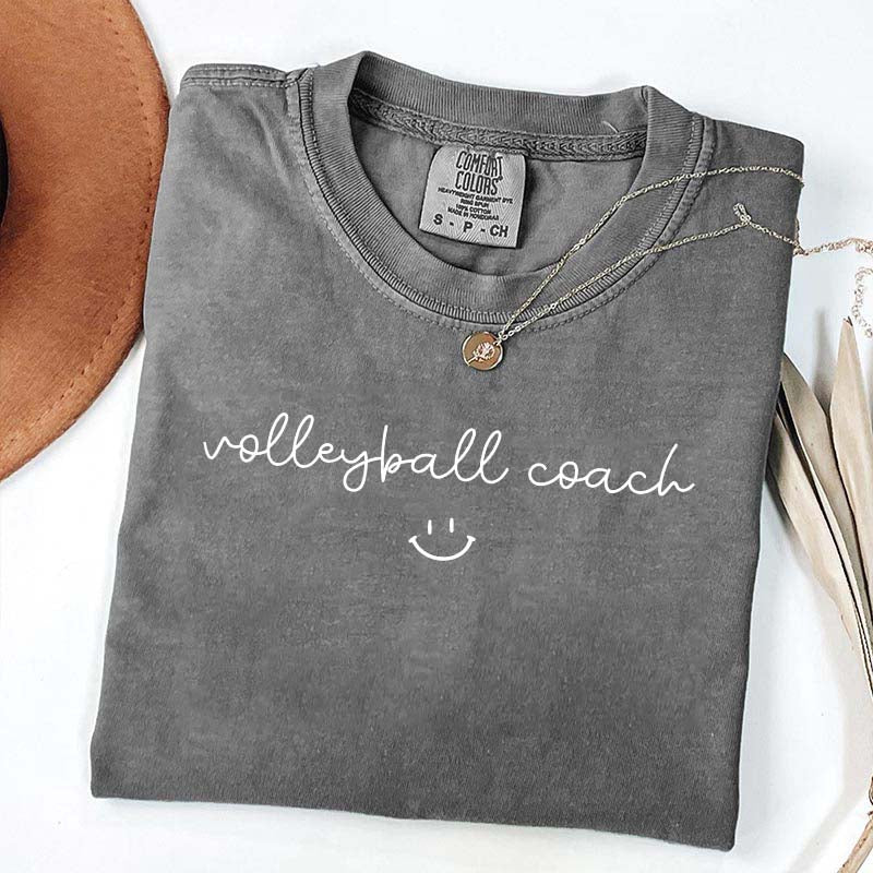 Volleyball Coach Smile T-Shirt