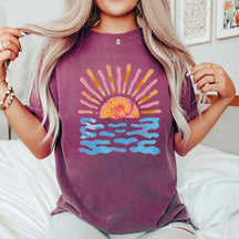 Summer Sun Rays Waves T-Shirt