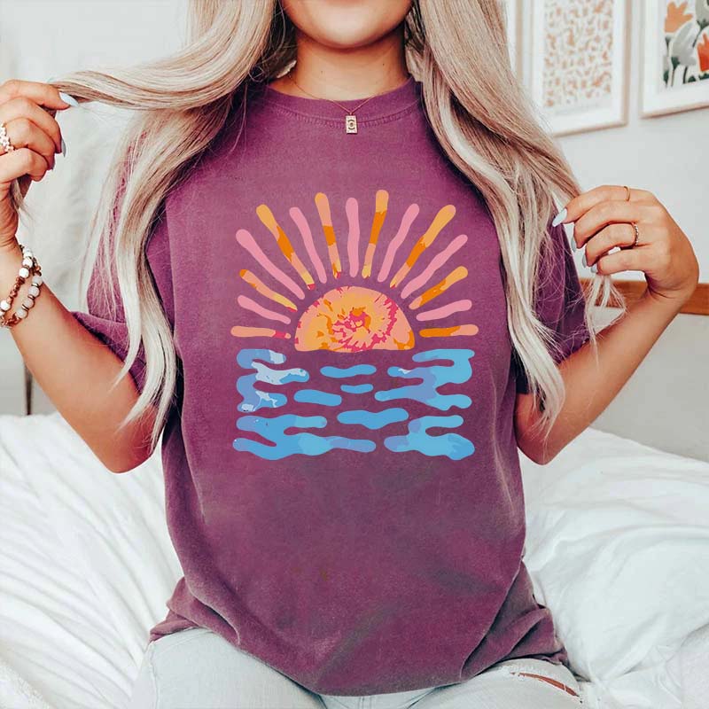 Summer Sun Rays Waves T-Shirt