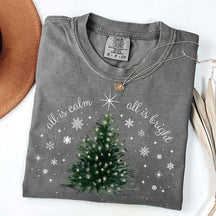Christmas Tree Minimal Chic Holiday T-Shirt