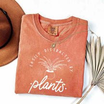 Simple Easily Distracted by Plants T-Shirt