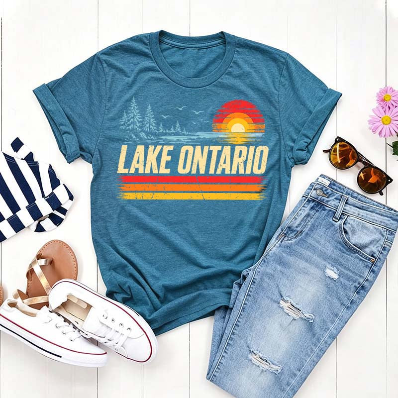 Great Lake Ontario Sunset Outdoor T-Shirt