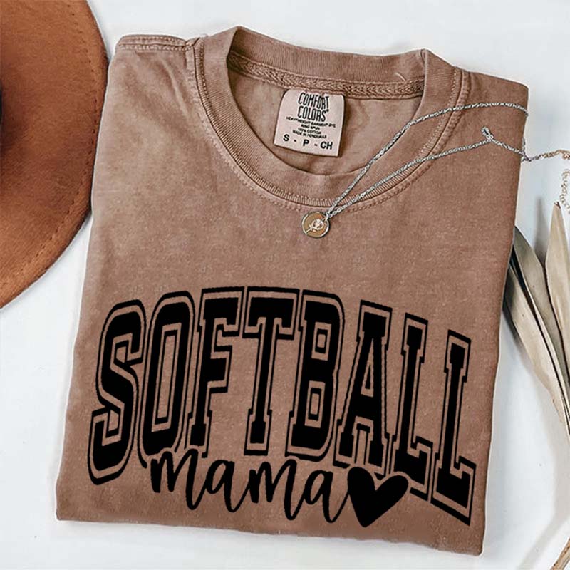 Softball Mama Comfort Color T-Shirt