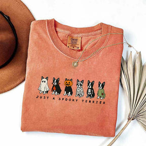 Spooky Boston Terrier Halloween T-Shirt