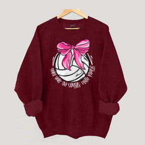 I Will Praise Him In His Courts Volleyball Sweatshirt