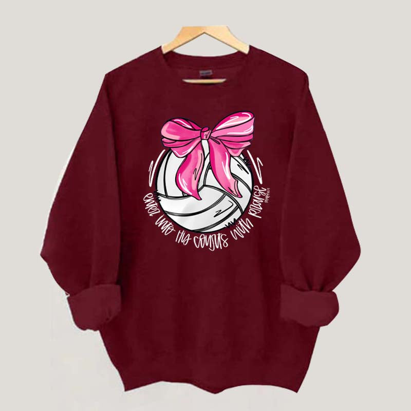 I Will Praise Him In His Courts Volleyball Sweatshirt