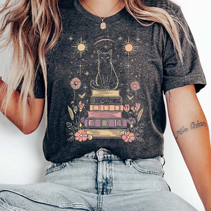 Retro Mystical Cat T-Shirt
